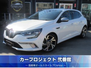 ルノー　メガーヌ　ＧＴ　ハーフレザーシート　シートヒーター　純正ディスプレイオーディオ　バックカメラ　ドラレコ　前後ソナー　純正１８アルミ　ＬＥＤライト　運転アシスト　車線逸脱　アクティブブレーキ　ＢＳＭ　自動ハイビーム　走行２７８００ｋｍ